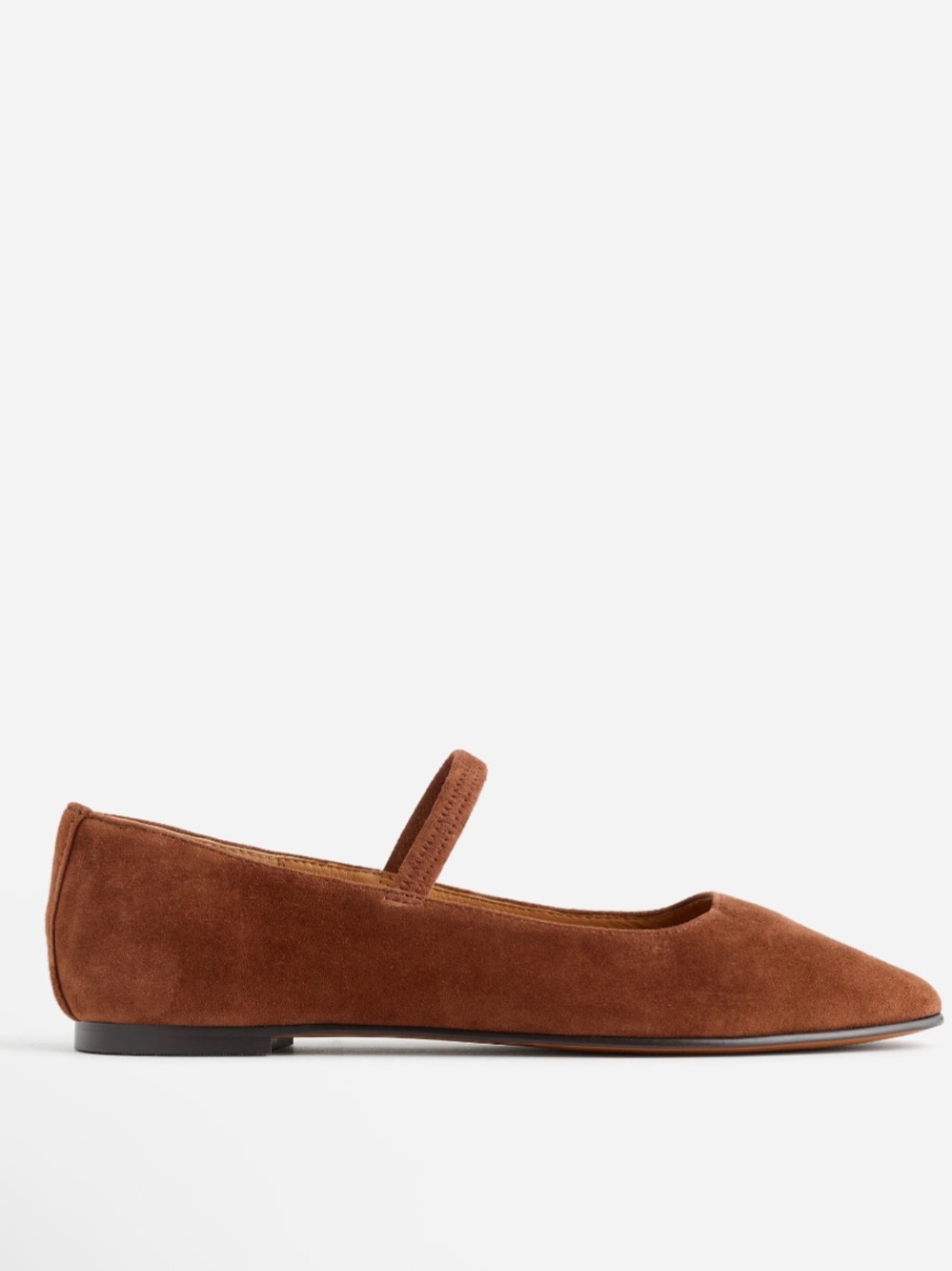 Madewell Women's Brown Suede Mary Jane Flats size 10